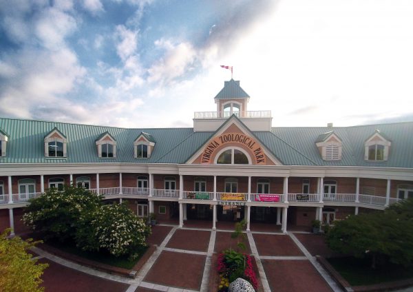 aerial view of Zoo entrance